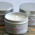 Soy Candle Tin 4 oz - Fig