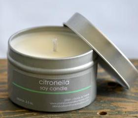 Soy Candle Tin 4 oz - Citronella