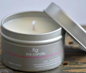 Soy Candle Tin 4 oz - Fig