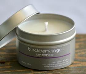 Blackberry Sage Soy Candle Tin 4 oz