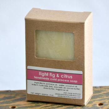 Cold Process Soap - Light Fig & Citrus